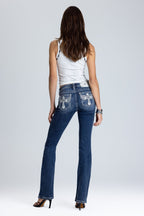 Angelisa Cross Bootcut Jeans