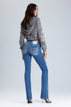 Araiza Stitched Bootcut Jeans