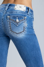 Araiza Stitched Bootcut Jeans