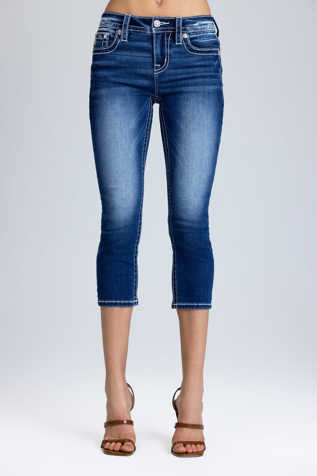Ellora Fleur Capri Jeans