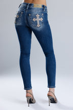 Azrael Cross Skinny Jeans