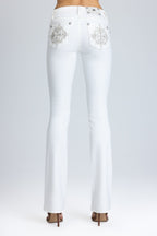 Adelaide Cross Low Rise Bootcut Jeans