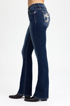 Raelyn Cross Bootcut Jeans