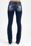 Raelyn Cross Bootcut Jeans