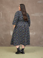 Maddie Dress - Black Floral