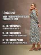 Maddie V-Neck Dress - Multi Coloured Floral