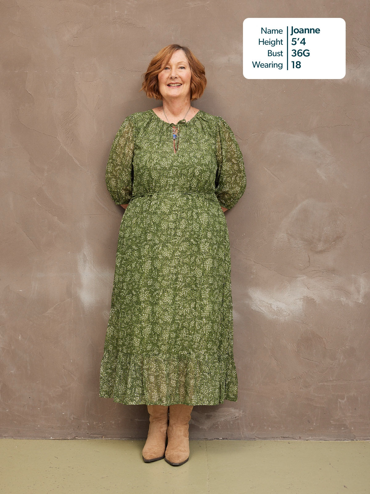 Maeve Dress - Gold Lurex & Green