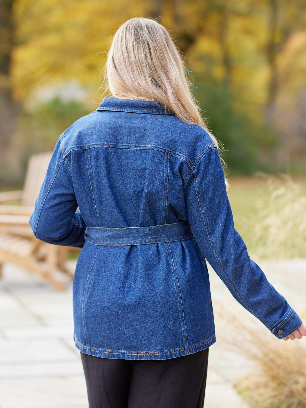 Margaret - Belted Denim Jacket