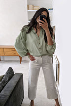 Martha - Relaxed Shirt - Sage