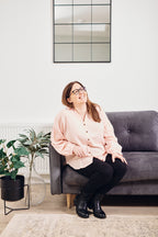 Martha - Relaxed Linen Shirt - Pink
