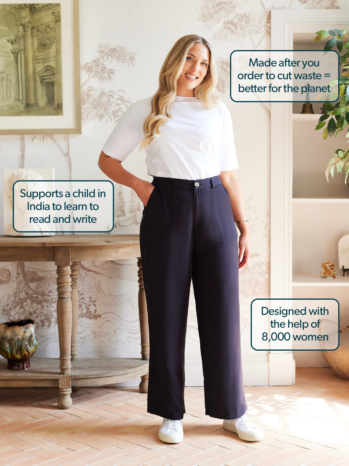 Meg Black Trouser