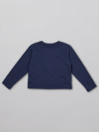 Melodi - Kids Long Sleeve T-Shirt - Navy Dinosaur Print
