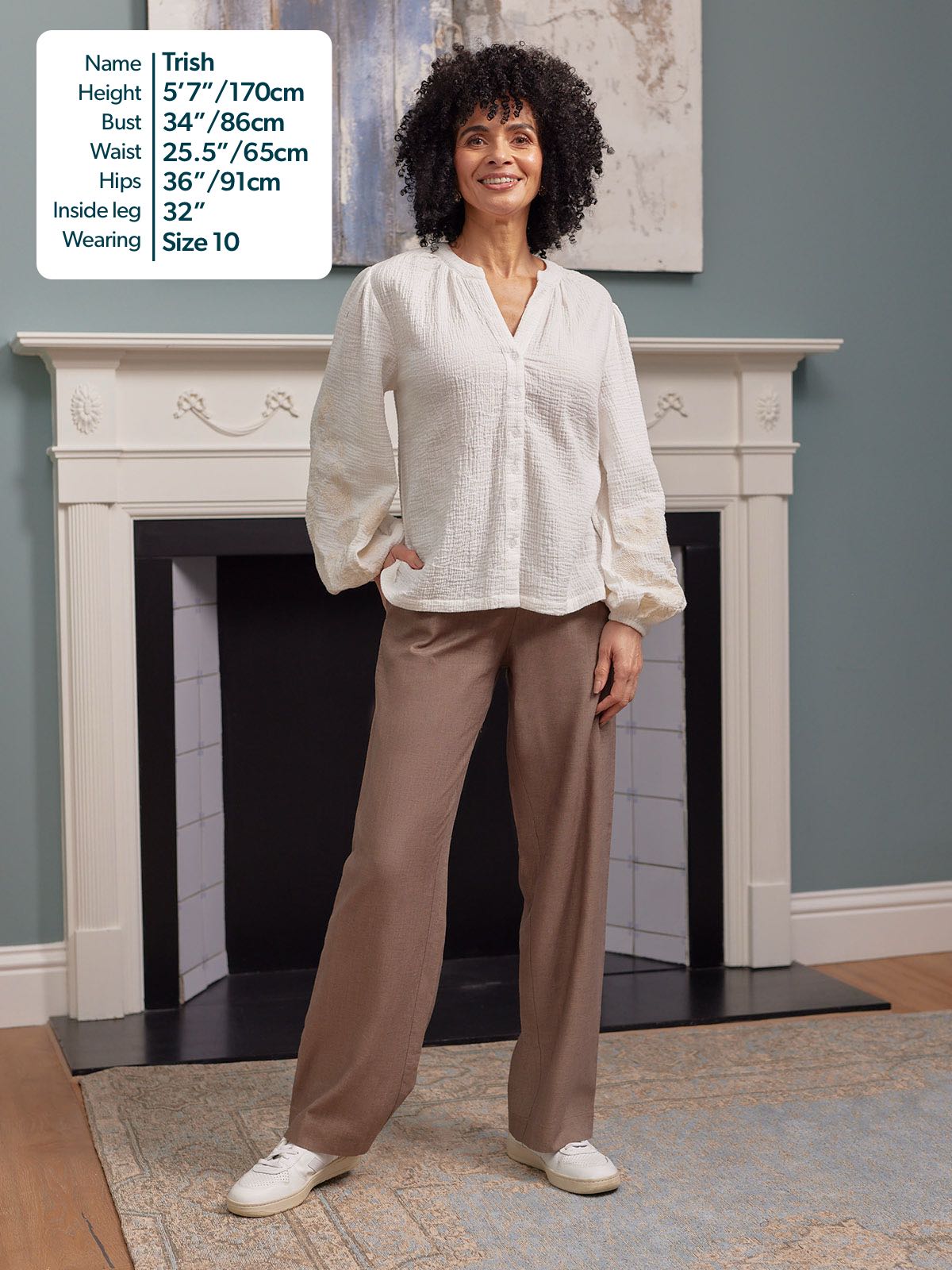 Meryl Summer Trouser - Mushroom
