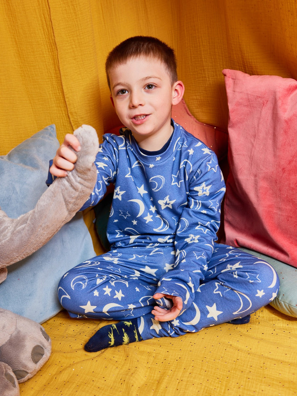 Mira - Kids Pyjama Set - Moon & Star Print
