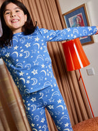 Mira - Kids Pyjama Set - Moon & Star Print
