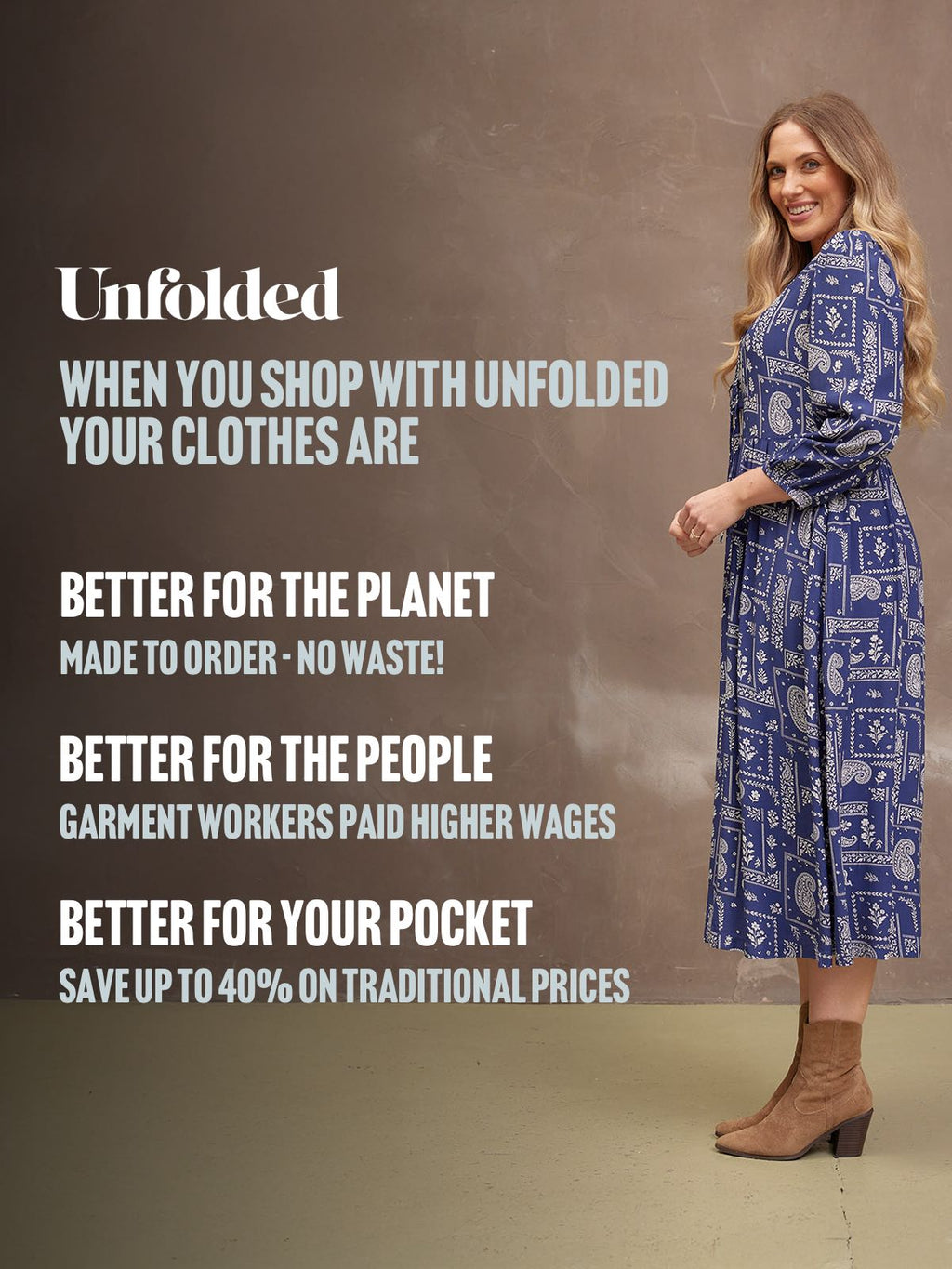 Naaila Paisley Dress - Navy
