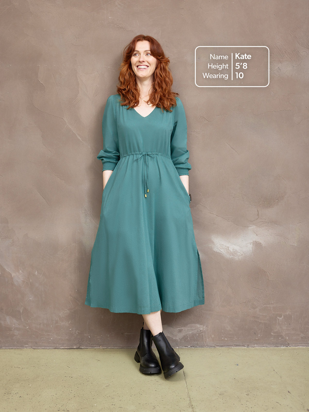Kiara Drawcord Midi Dress