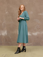 Kiara Drawcord Midi Dress