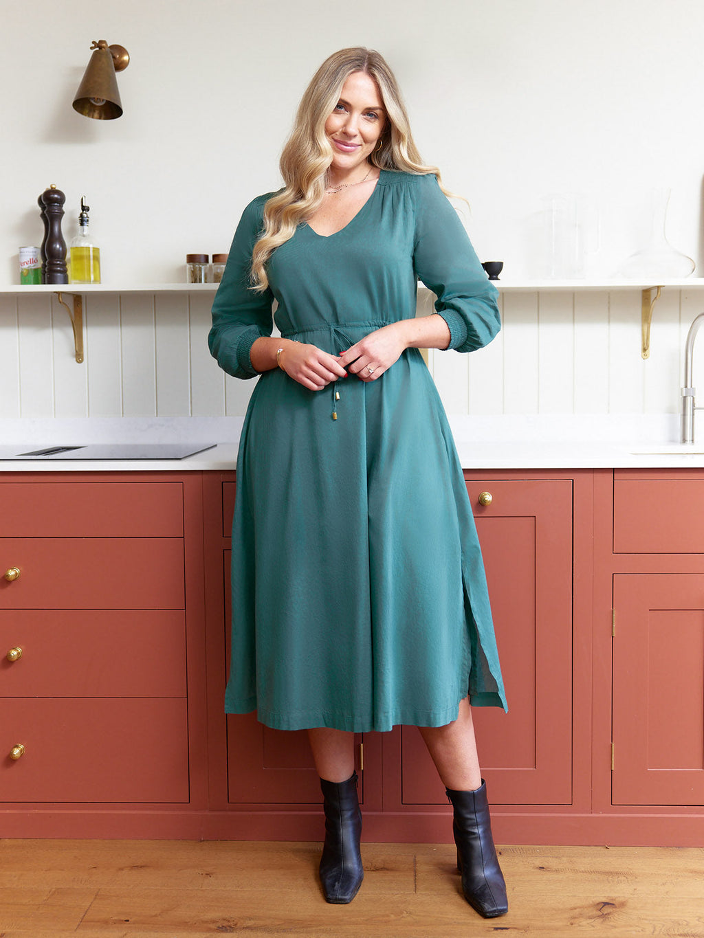 Kiara Drawcord Midi Dress