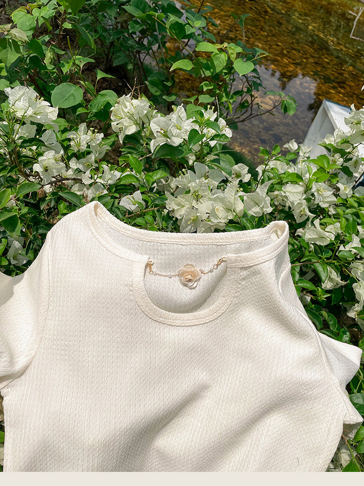 Fairycore Sweet Rose Top