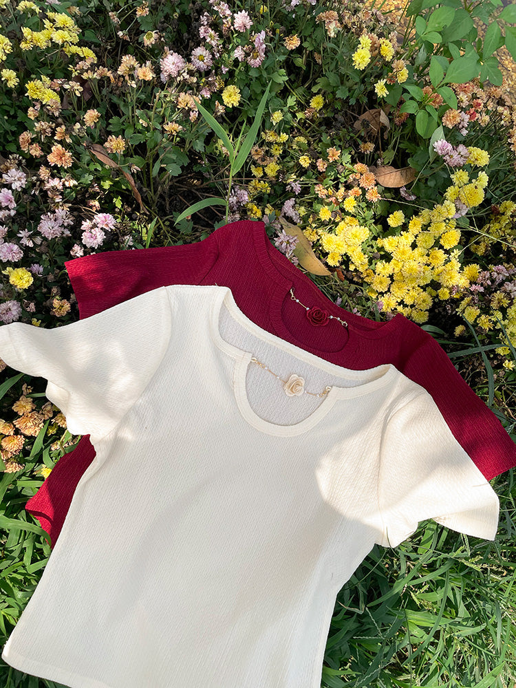 Fairycore Sweet Rose Top