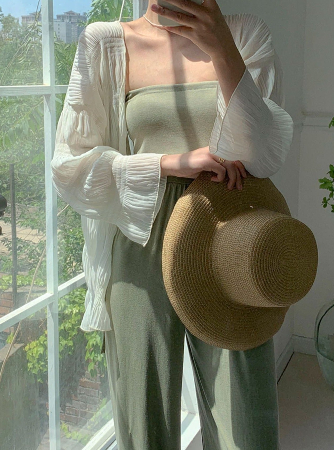 White Simple Cardigan