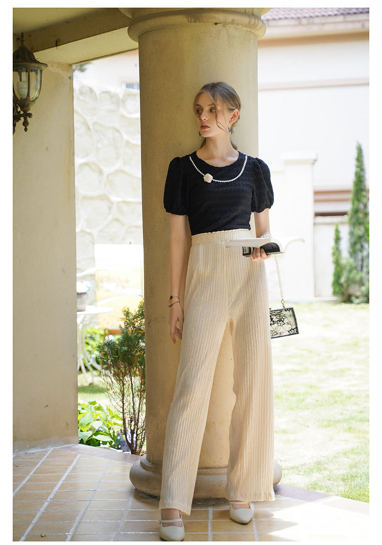 Fairycore Sweet Pearl Rose Shirt Top