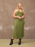 Rebecca - Slip Dress - Olive