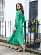 Rosaleen Shirred Bodice Midi Dress