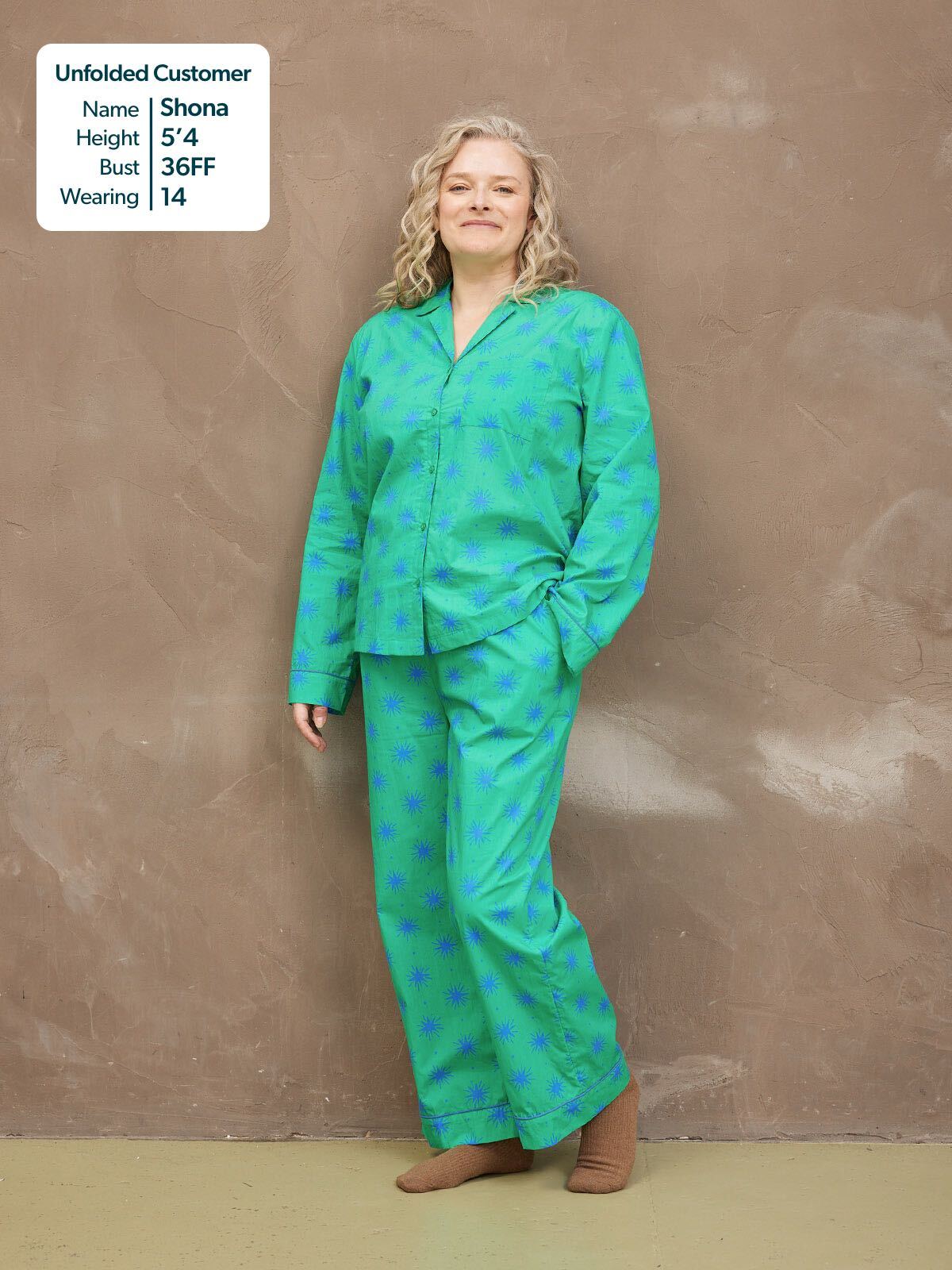 Rosie Pyjamas - Green Star Print