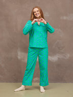 Rosie Pyjamas - Green Star Print