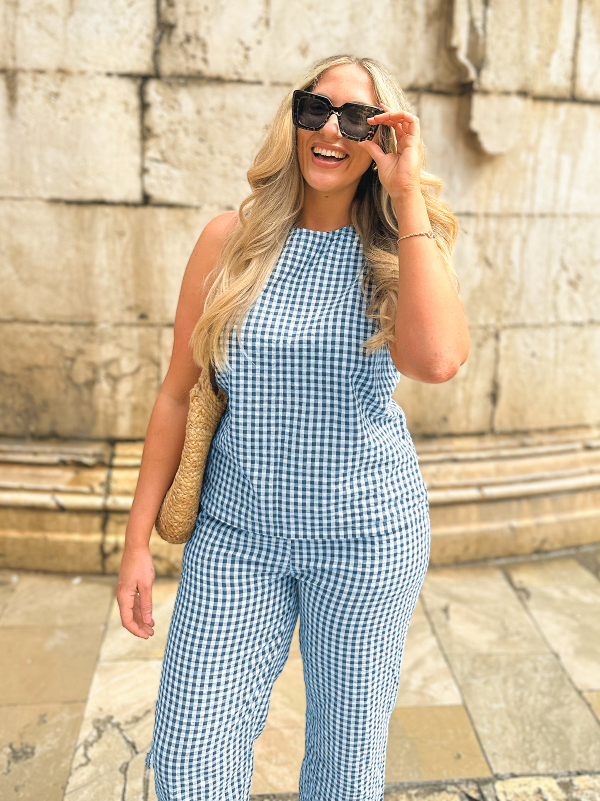 Ruby Gingham Tank Top