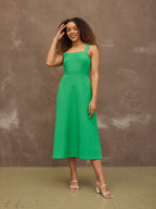 Sara - Strappy Sundress - Green