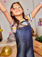Sofia - Kids Dungarees - Denim Blue