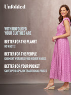 Susan Maxi Dress - Pink Dot Print