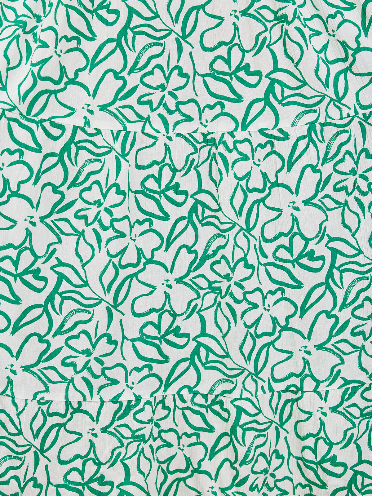 Susan Maxi Dress - White & Green Linear Print