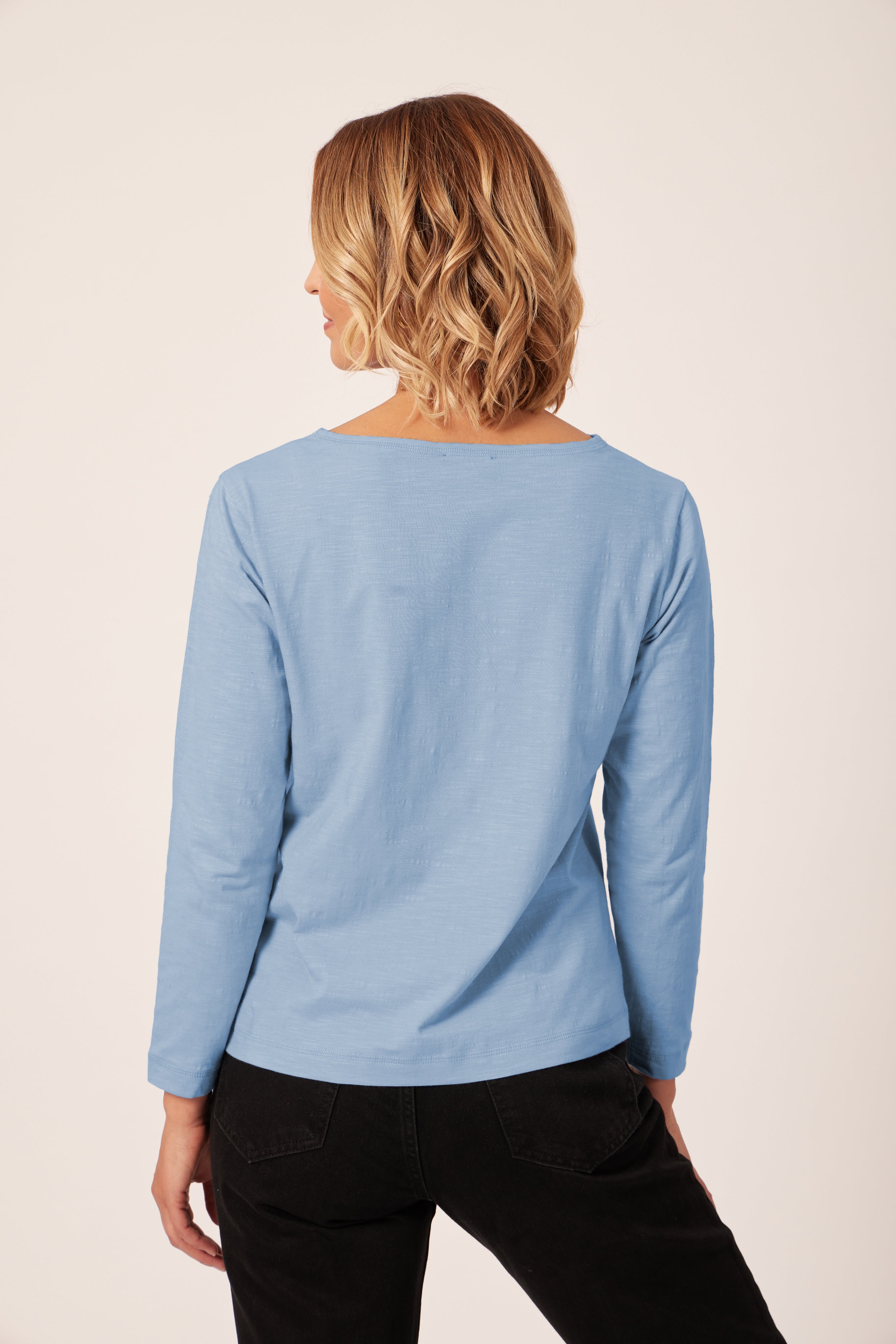 Louise - Jersey Top - Blue