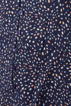 Romana - Long Sleeved Button Down Blouse - Blue