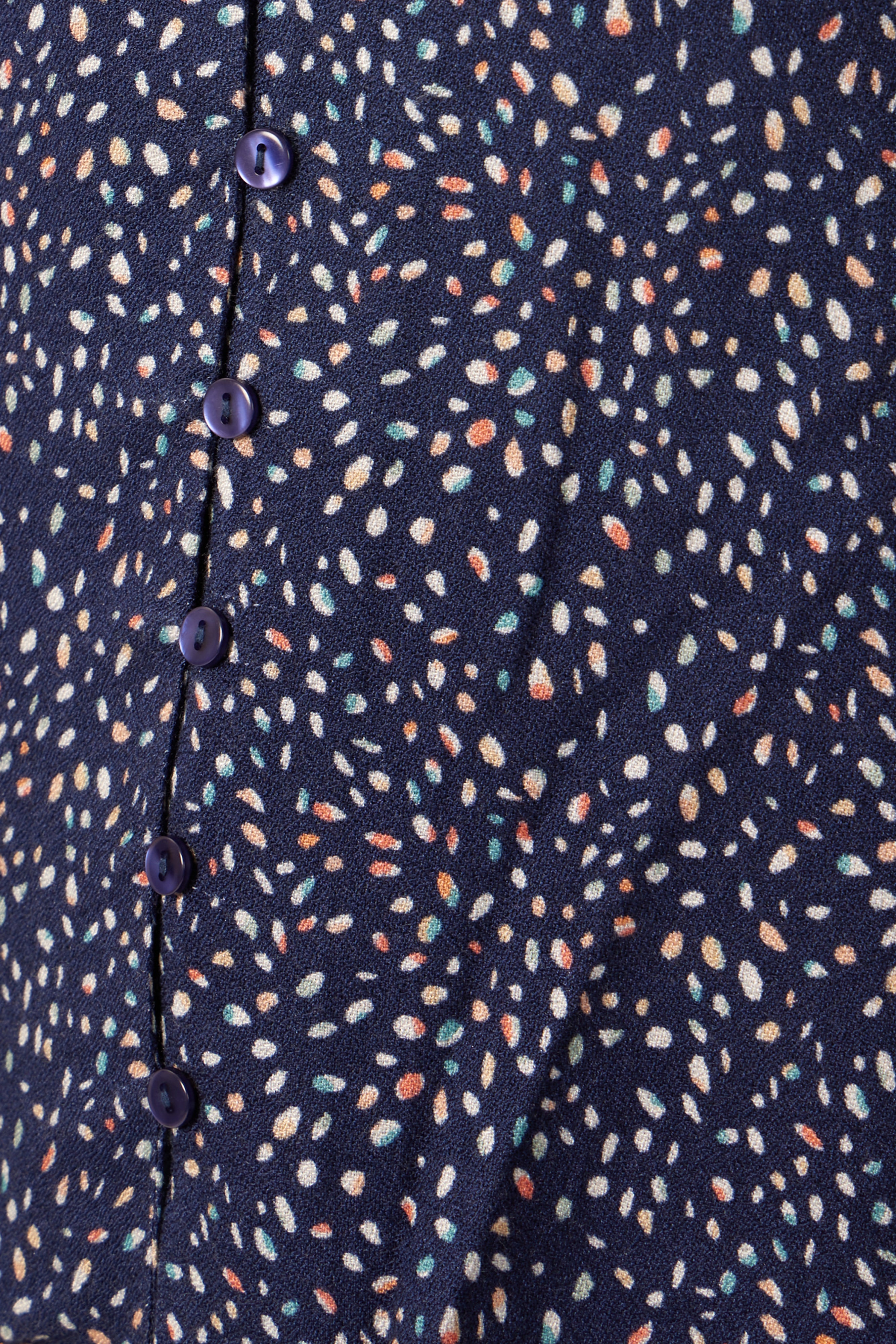 Romana - Long Sleeved Button Down Blouse - Blue