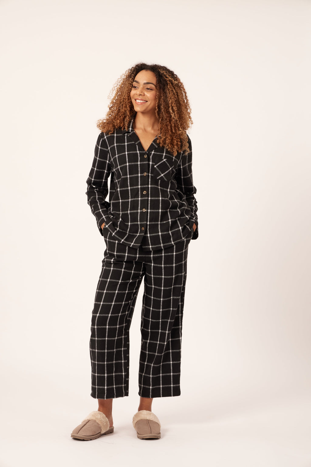 Ellie - Woven Check Pyjama Set