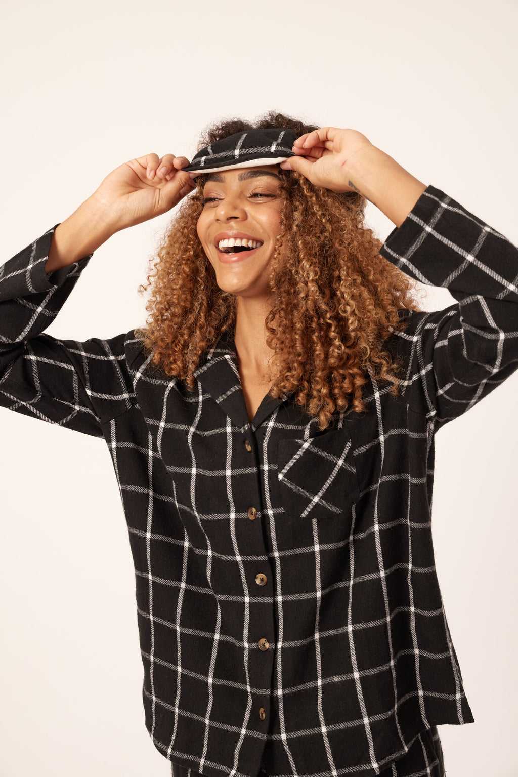 Ellie - Woven Check Pyjama Set