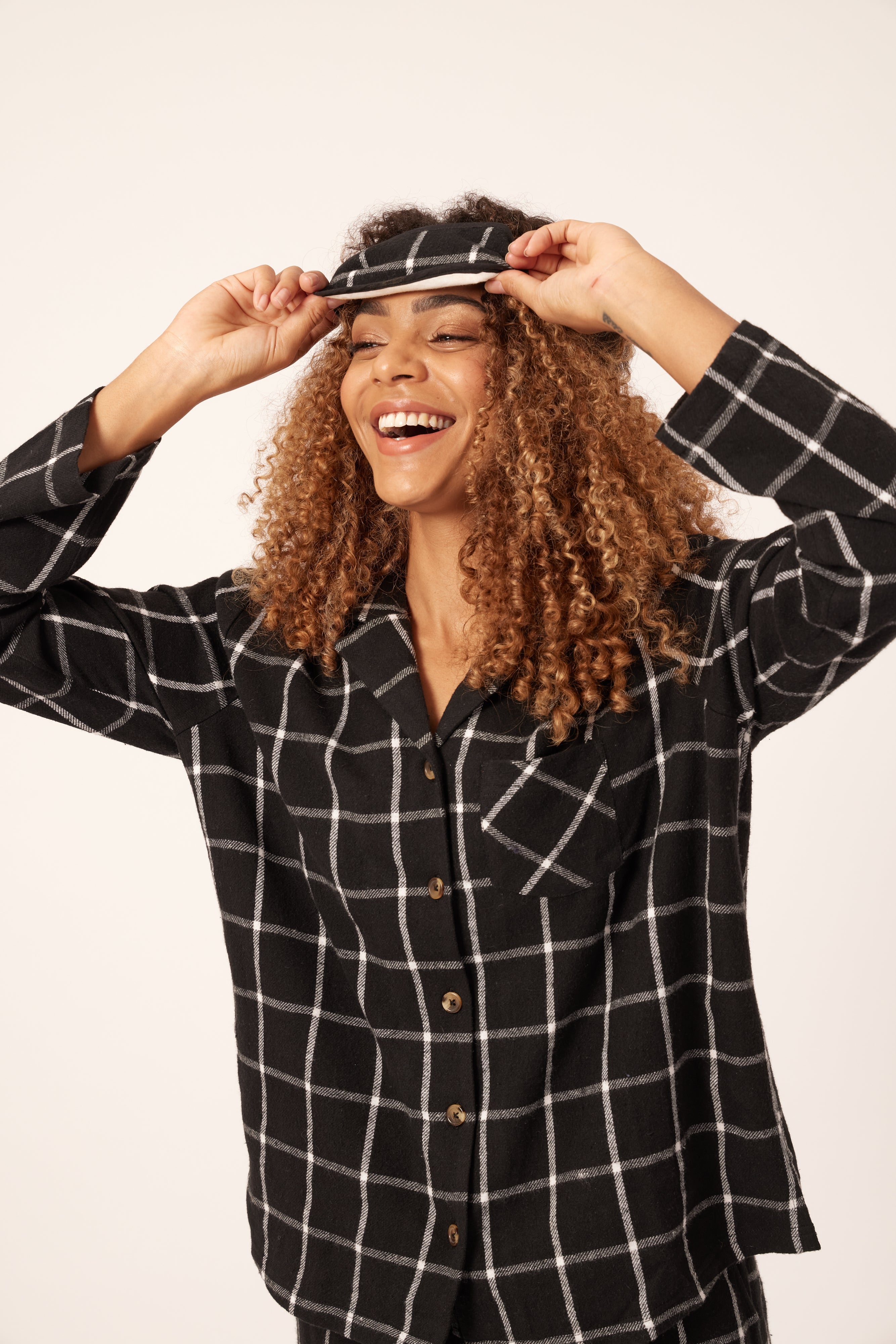 Ellie - Woven Check Pyjama Set