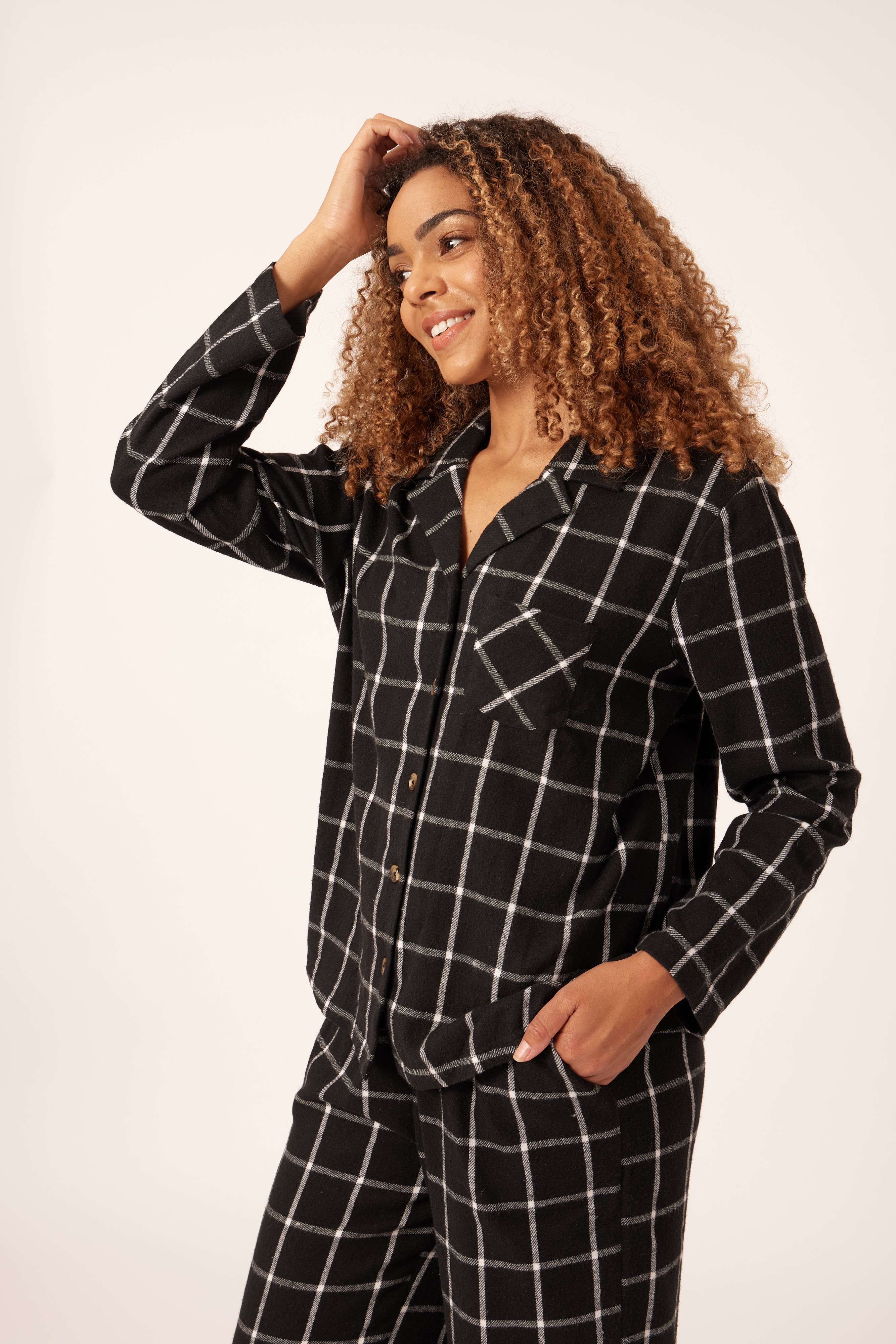 Ellie - Woven Check Pyjama Set