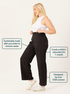 Beth - High Waisted Trouser - Black (Unbagged)