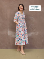 Vera Midi Dress - Brushstroke
