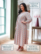 Vera Dress - Watercolour Spot