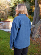 Yasmynn - Cord Shacket - Blue