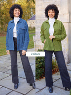 Yasmynn - Cord Shacket - Blue