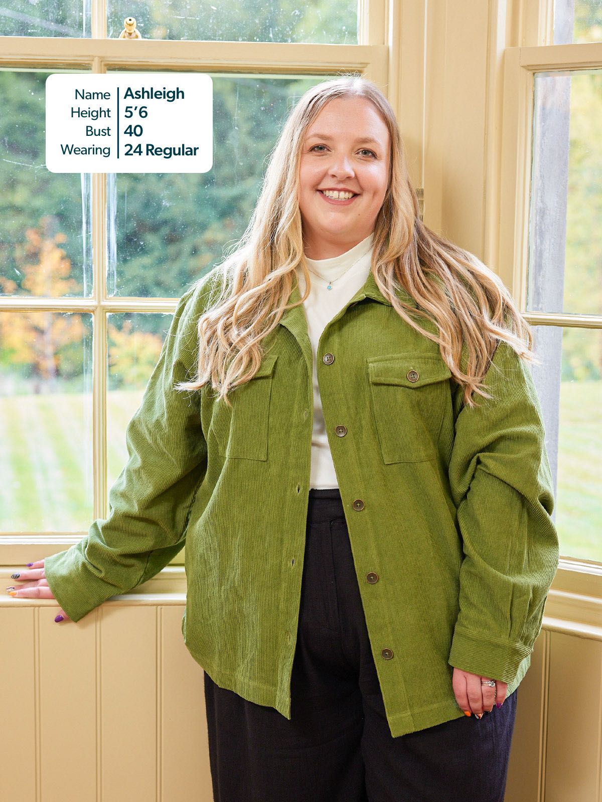 Yasmynn - Cord Shacket - Green
