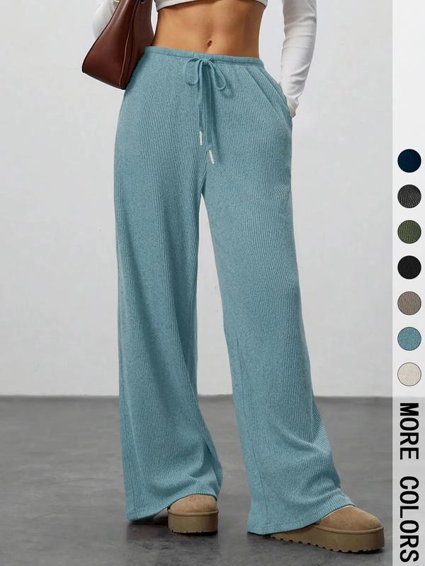 High Waist Comfortable Wide Leg Casual Jogging Pants, Versatile Athletic Trousers for Relaxed Fit, Ideal for Everyday Wear